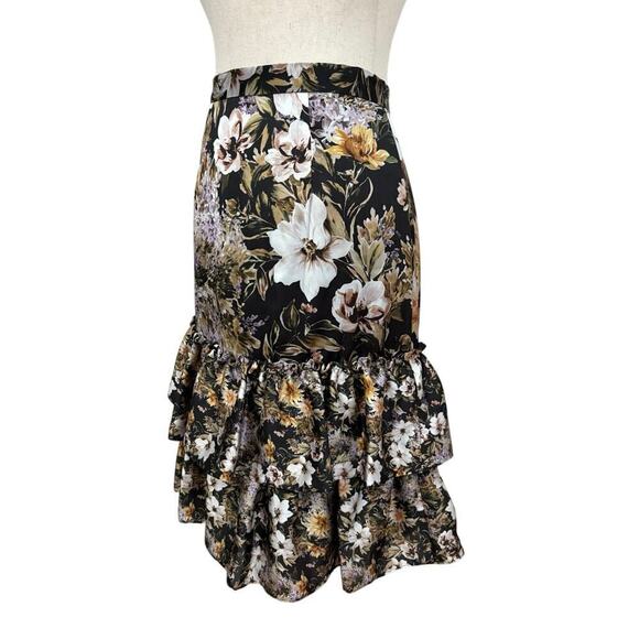 Antonio Melani Quinn Floral Print Tiered Skirt Women’s 4 Fairycore Whimsygoth - Picture 3 of 8